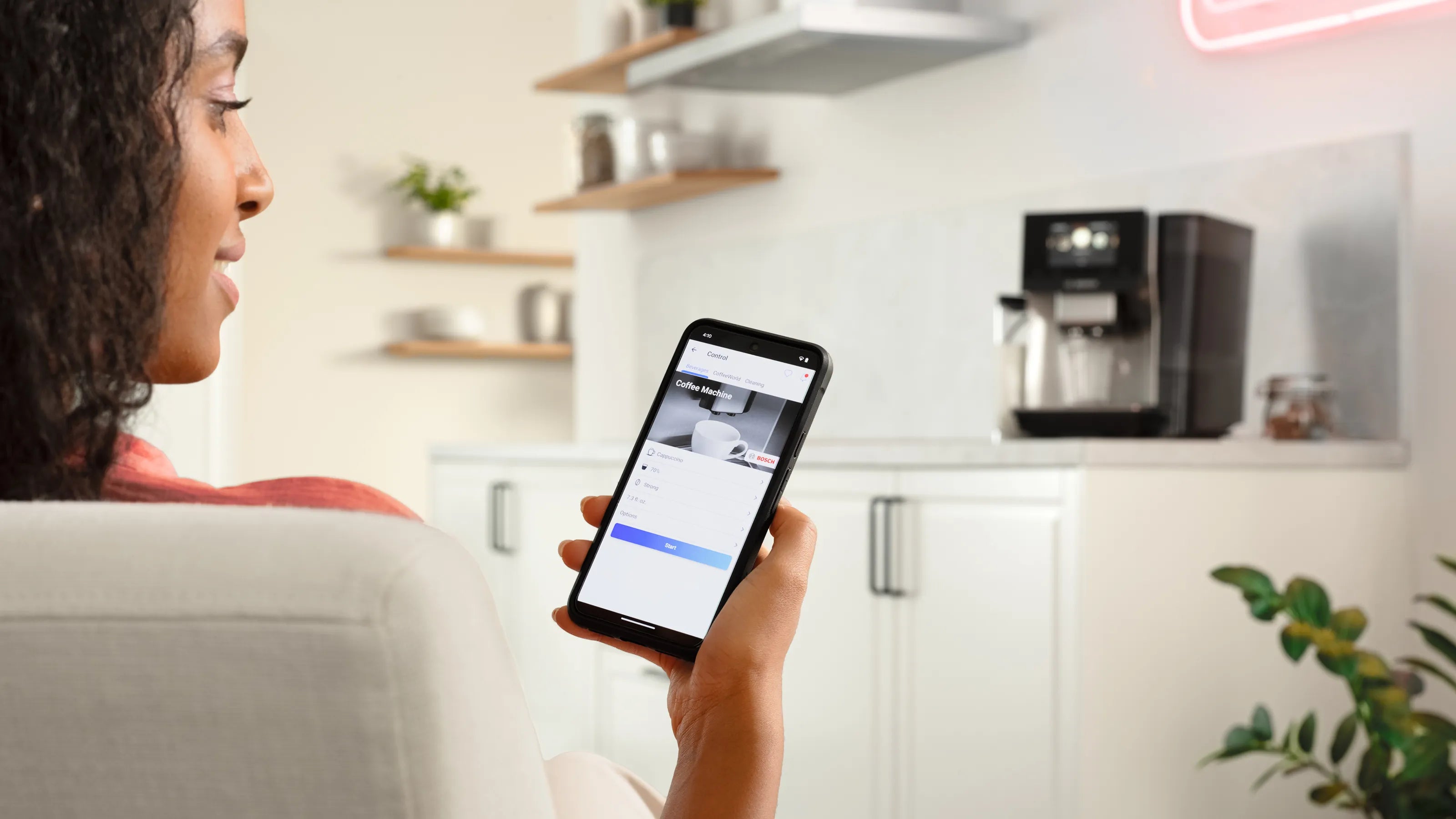 800 Series Fully Automatic Espresso Machine VeroCafe Silver, Removable Water Tank