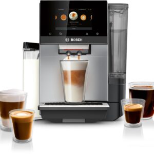 800 Series Fully Automatic Espresso Machine VeroCafe Silver, Removable Water Tank